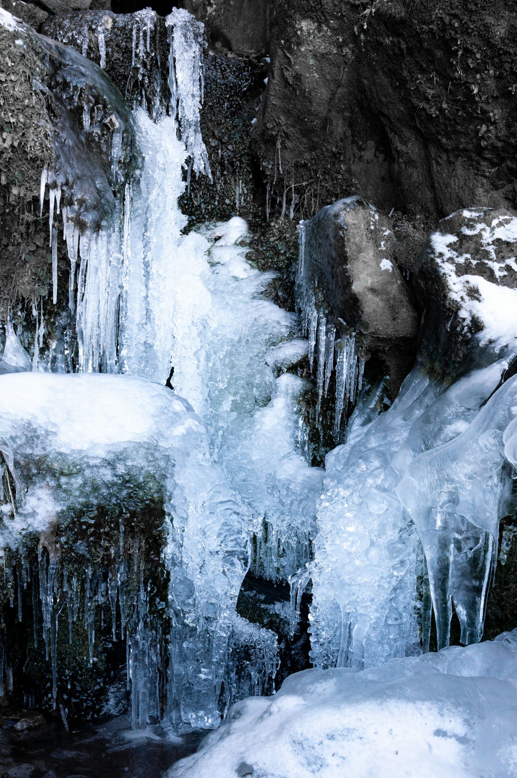 Gorges gelées dans la Garrotxa