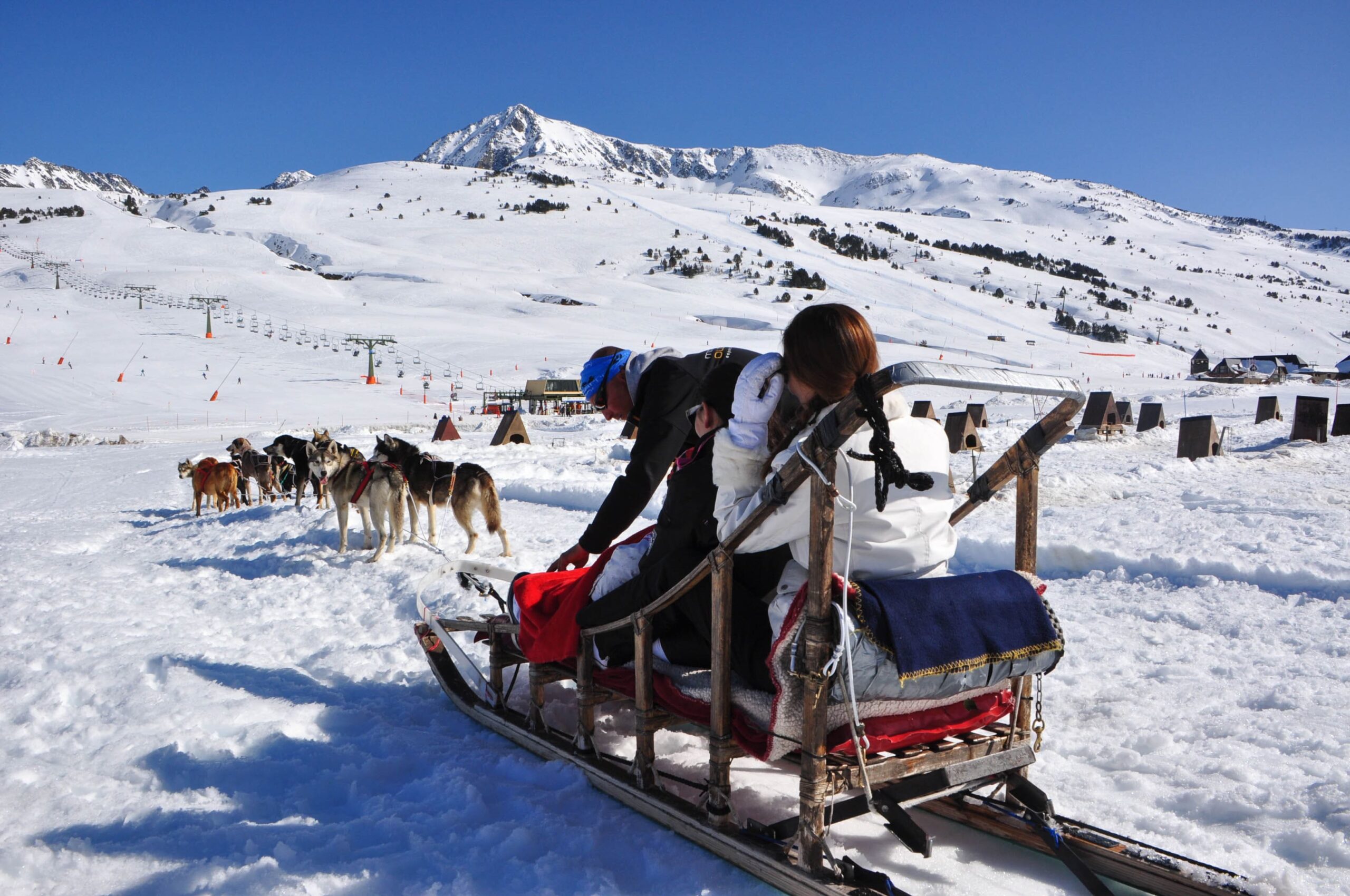 Mushing en Baqueira 