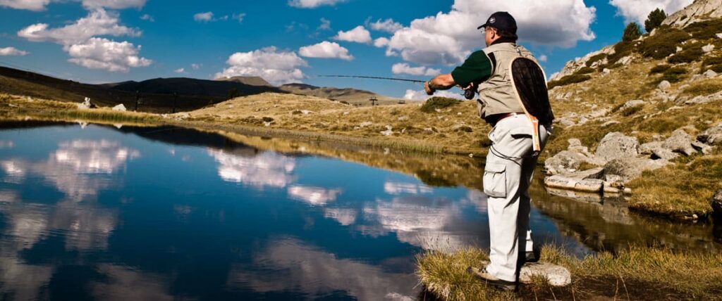 Pesca en el Lago de Truites de Soldeu