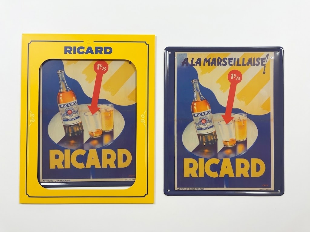 Plaque Ricard Vintage Marseille placa Marseille