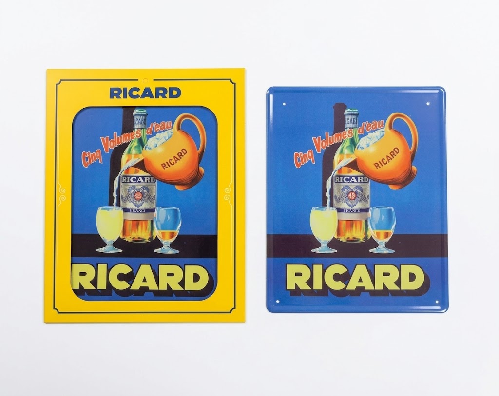Plaque Ricard Vintage Blue placa blue