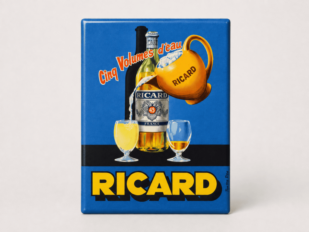 Placa Ricard Vintage Blue