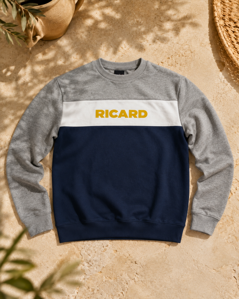 Sudadera Ricard Tricolor sudadera gris Ricard
