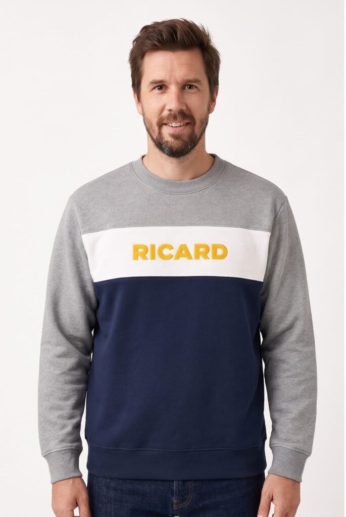 Sudadera Ricard Tricolor sudadera gris Ricard