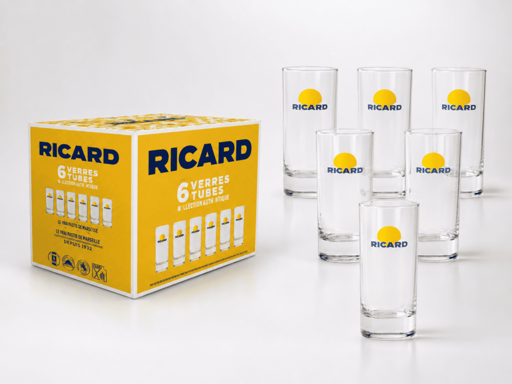 vasos tubo ricard
