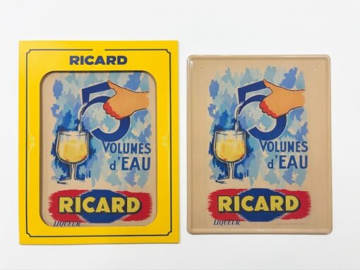 Plaque Ricard Vintage Cinq placa 5