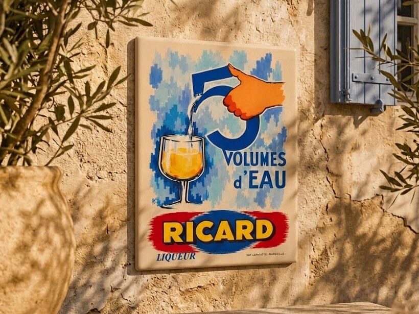 Placa Ricard Vintage Cinco